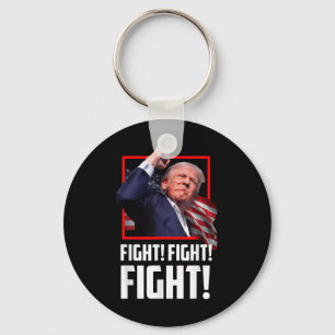 Donald Trump Fight Fighting Fighters Supporters Am Key Ring
