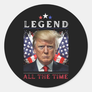 Donald Trump Fight Inauguration Day 2025 Legend Wh Classic Round Sticker