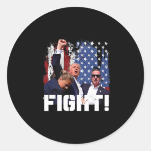 Donald Trump Fist Pump Classic Round Sticker