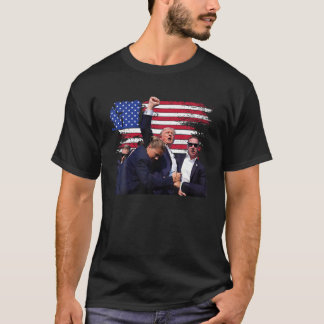 Donald Trump Fist Salute USA Butler PA Patriot MAG T-Shirt