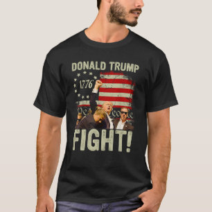 Donald Trump fist Shirt american flag Trump Fight