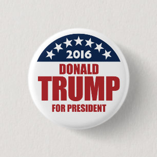 Donald Trump for president 2016 3 Cm Round Badge