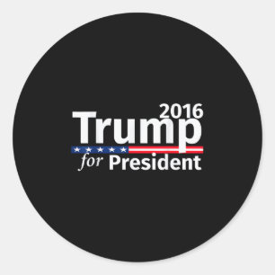 Donald Trump For President 2016 Republican Classic Round Sticker