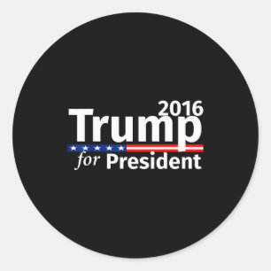 Donald trump for president 2016 republican Donald Classic Round Sticker