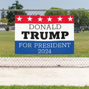 Donald Trump For President 2024 Banner