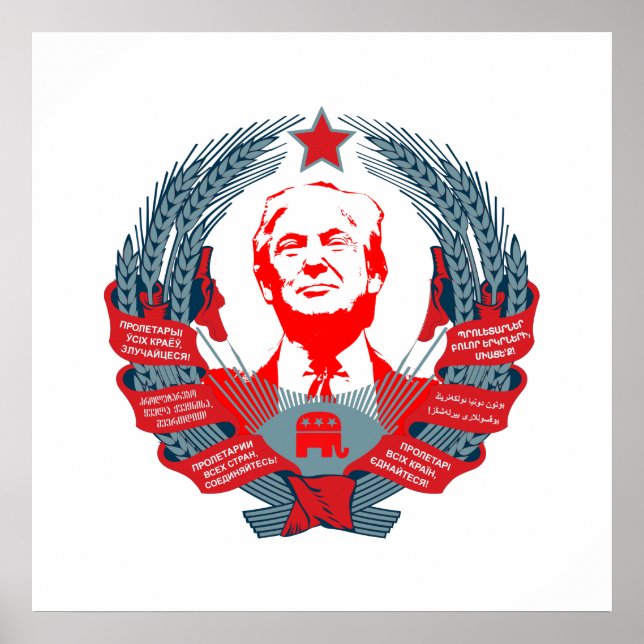 Donald Trump for President of Russia Poster (Front)
