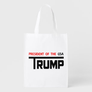 Donald Trump For President Reusable Grocery Bag