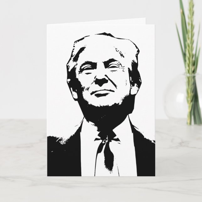 DONALD TRUMP FUNNY HAPPY BIRTHDAY GREETING CARDS (Front)