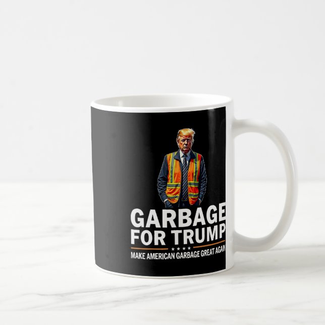 Donald Trump Garbage Orange Reflective Safety Vest Coffee Mug (Right)