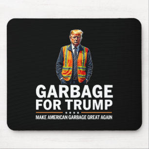Donald Trump Garbage Orange Reflective Safety Vest Mouse Pad