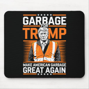 Donald Trump Garbage Orange Reflective Safety Vest Mouse Pad