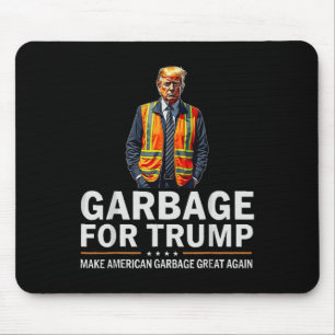 Donald Trump Garbyge Orange Reflective Safety Vest Mouse Pad