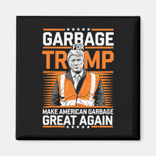 Donald Trump Garge Orange Reflective Safety Vest 1 Magnet