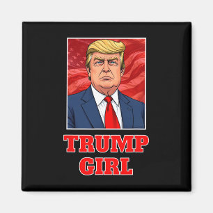 Donald Trump Girl Funny Great America President Su Magnet