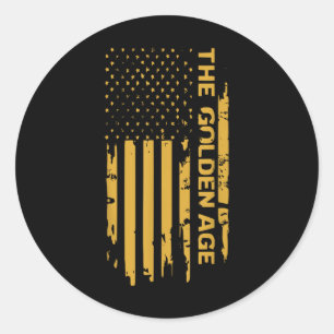Donald Trump Golden Age Of America Begins Right No Classic Round Sticker
