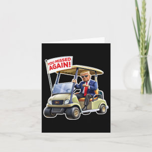 Donald Trump Golf Cart Card