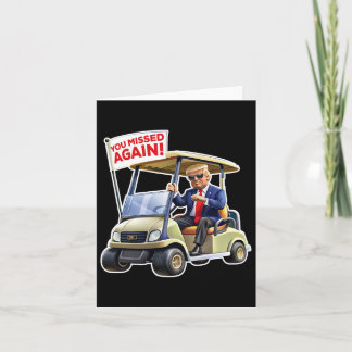 Donald Trump Golf Cart  Card