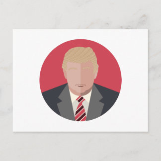 Donald Trump Graphic Representation Postcard