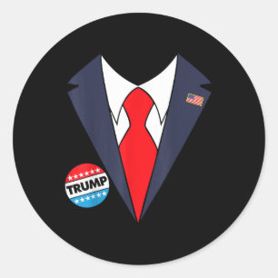 Donald Trump Halloween Costume Funny Kids Classic Round Sticker
