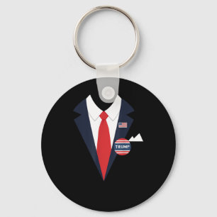 Donald Trump Halloween Costume Funny Kids Suit Key Ring