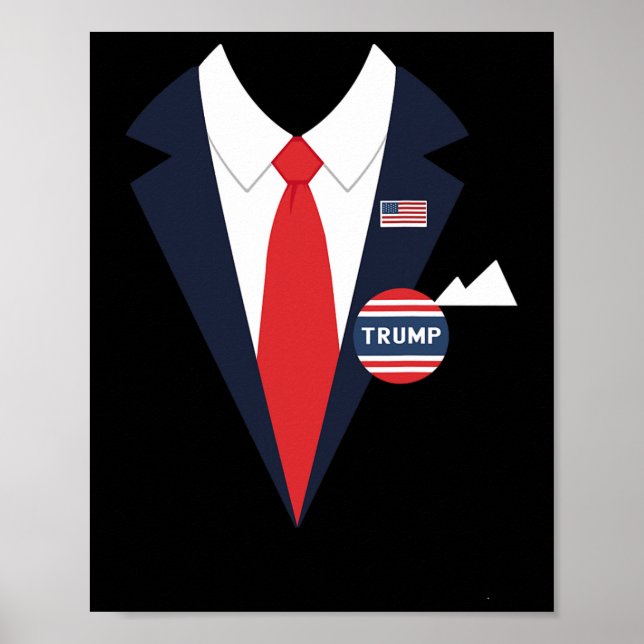 Donald Trump Halloween Costume Funny Kids Suit  Poster (Front)