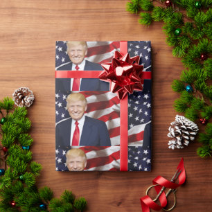 DONALD TRUMP HANDSOME ALL OCCASION Wrapping Paper