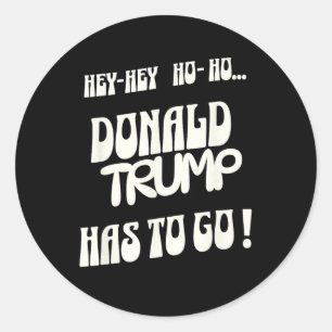 Donald Trump Has To Go No King No Authoritarian No Classic Round Sticker