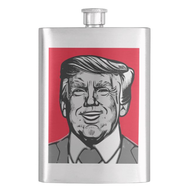 DONALD TRUMP HIP FLASK (Front)