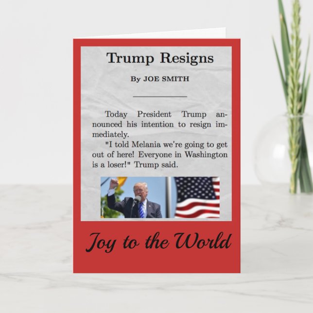 Donald Trump Holiday Card (Front)