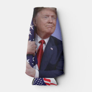 Donald Trump hugs the Flag Bottle Cooler