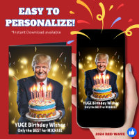 DONALD TRUMP HUMOROUS  BIRTHDAY CARD