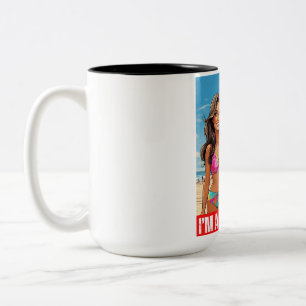 DONALD TRUMP - I’M A TRUMP GIRL Two-Tone COFFEE MUG