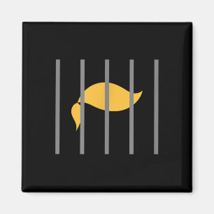 Donald Trump Impeach Anti-trump Behind Bars Magnet