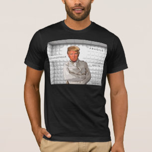 Donald Trump in a straitjacket painting anti-trump T-Shirt