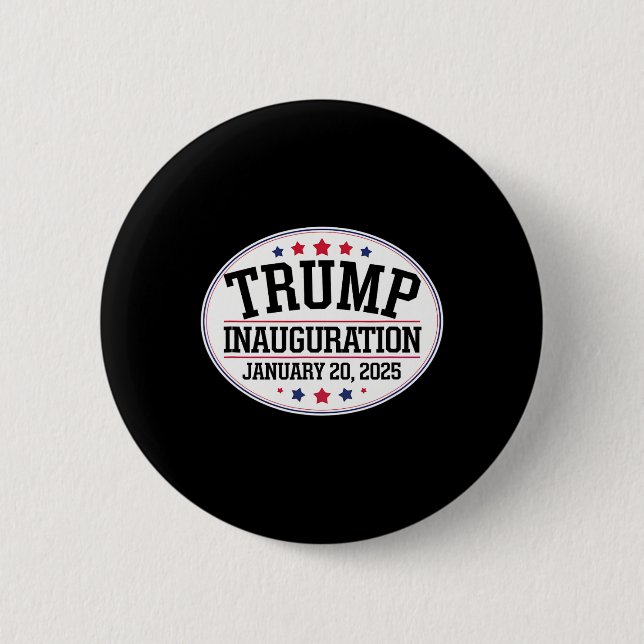 Donald Trump Inauguration Day 2025 1  6 Cm Round Badge (Front)