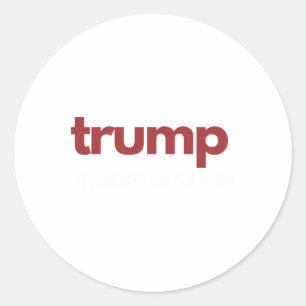 Donald Trump Inauguration Day 2025 47th President Classic Round Sticker