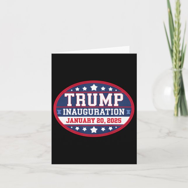 Donald Trump Inauguration Day 2025  Card (Front)