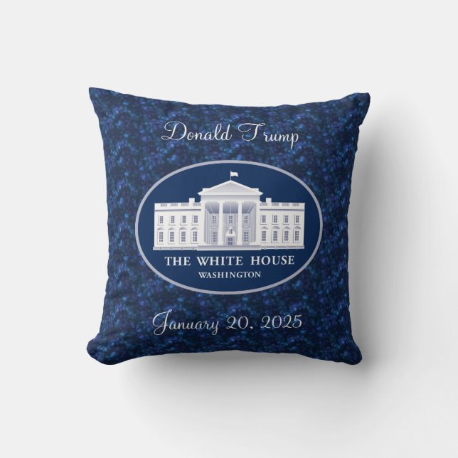 Donald Trump Inauguration Day & White House Cushion (Front)