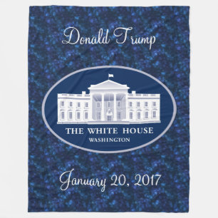 Donald Trump Inauguration Day & White House Fleece Blanket