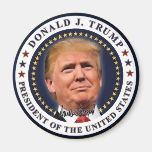 Donald Trump Inauguration Gold Stars Souvenir Magnet