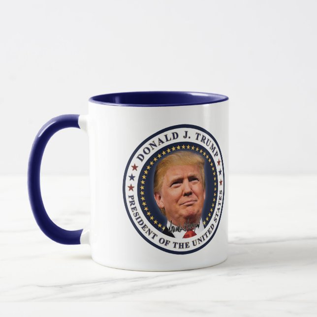 Donald Trump Inauguration Gold Stars Souvenir Mug (Left)