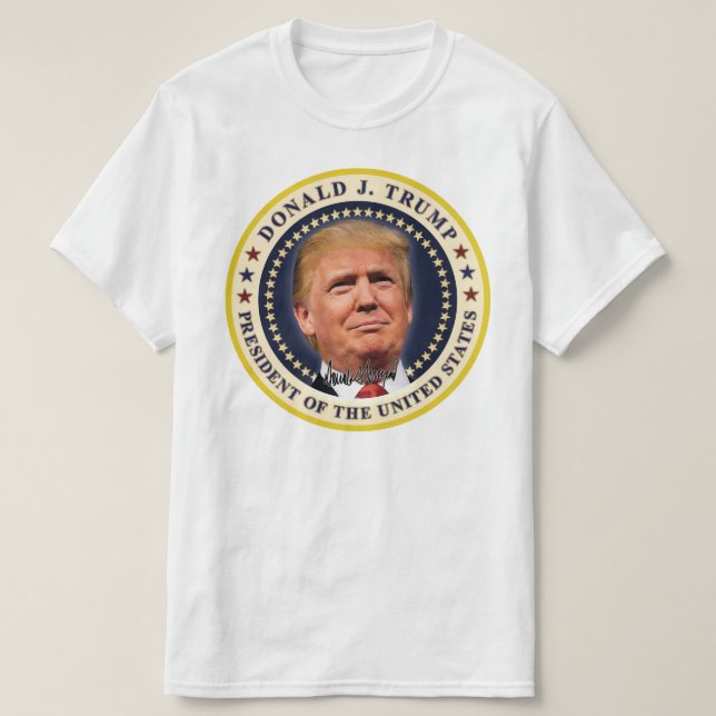 Donald Trump Inauguration Gold Stars Souvenir T-Shirt (Design Front)