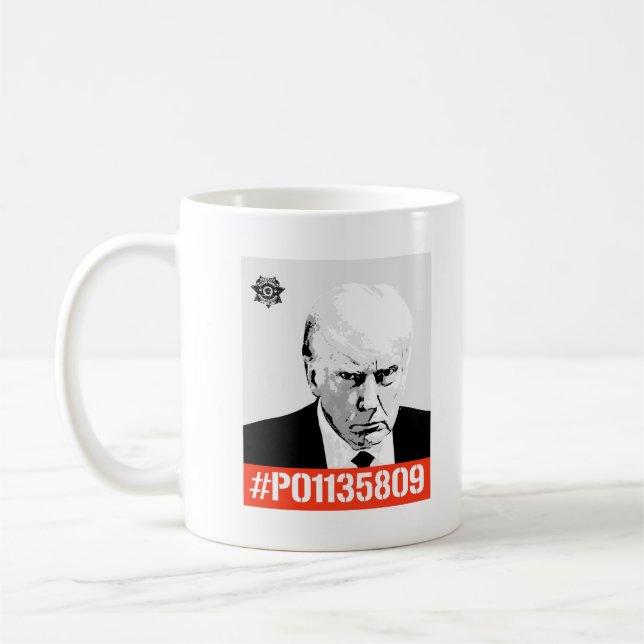 Donald Trump Inmate #P01135809  Coffee Mug (Left)