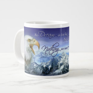 Donald Trump Inspirational Quote Eagle & Mountains Large Coffee Mug