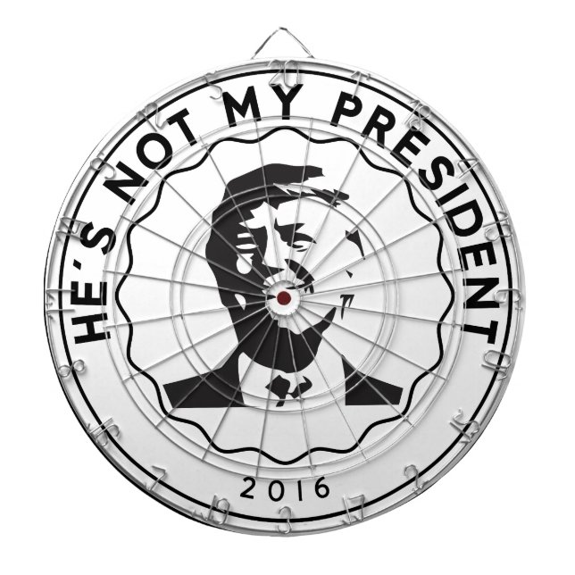 Donald Trump is not my president Dartboard (Front)