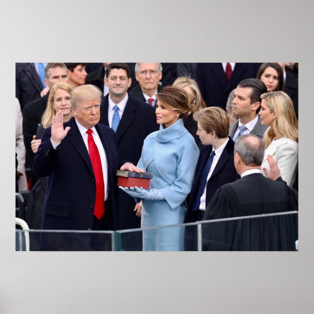 Donald Trump Is Sworn In As President Poster (Front)
