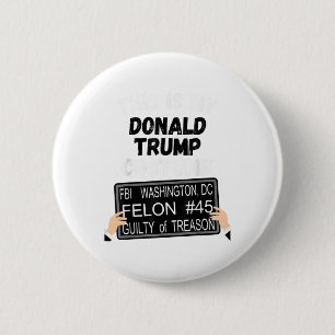 Donald Trump Jail Convict Outfit, Anti Trump For P 6 Cm Round Badge