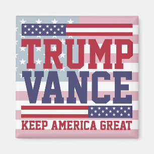 Donald Trump JD Vance 2024 Keep America Great Magnet