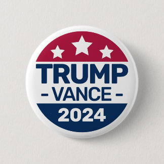 Donald Trump JD Vance 2024 Republican Presidential 6 Cm Round Badge