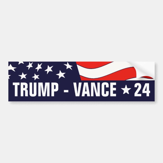 Donald Trump JD Vance President 24 Bumper Sticker (Front)